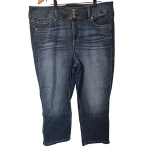 🆕️ - NWT - Torrid Crop Jegging Skinny Super Soft High Rise Size 20‎ Blue Wash